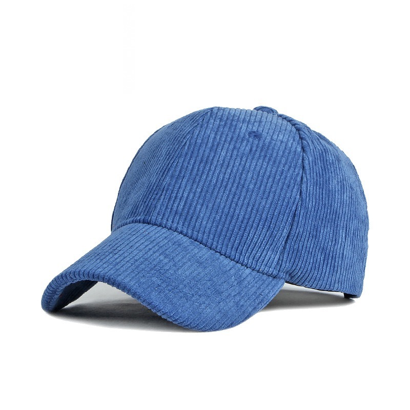 Tolède — Dad cap en velours côtelé — Bleu