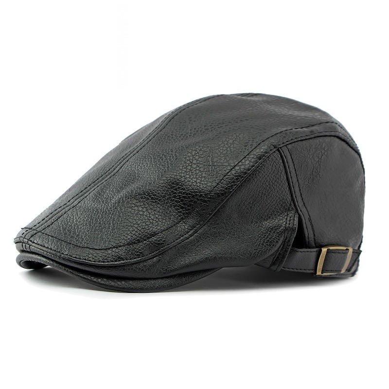 Tanger — béret à visière courte — Noir