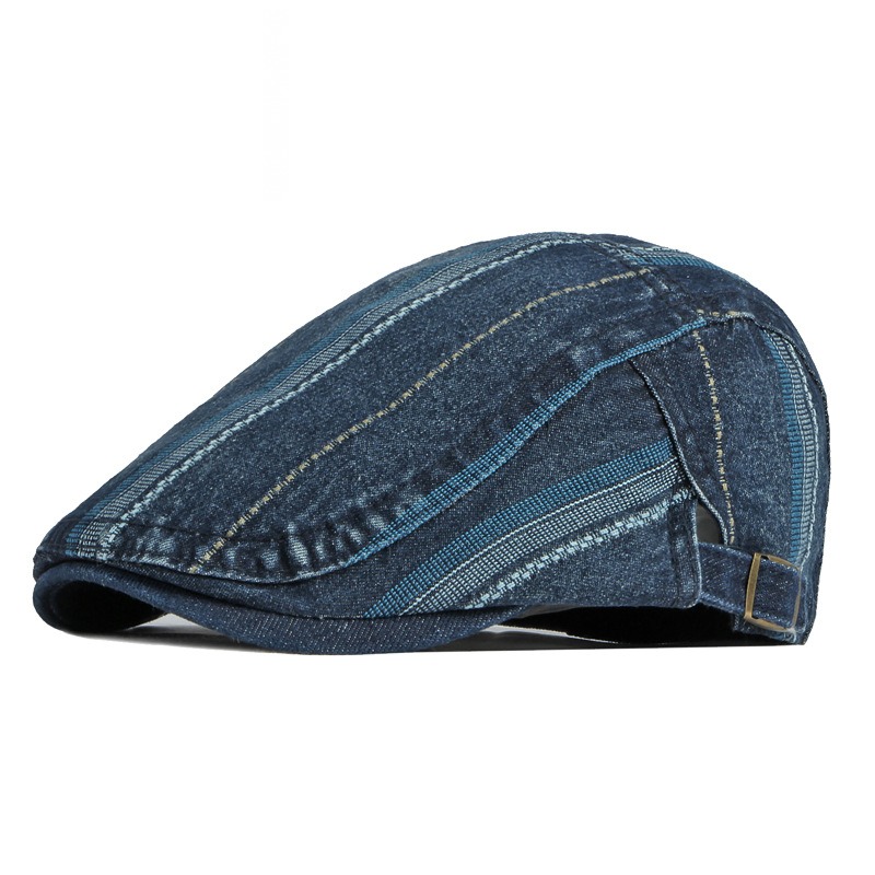 Crique — béret à visière courte — Bleu foncé