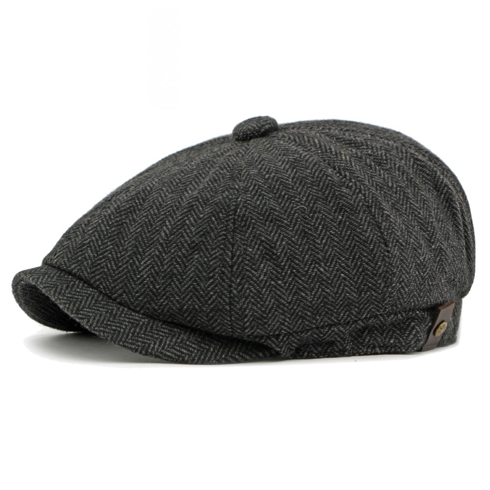 Belleville — casquette huit pans — Noir