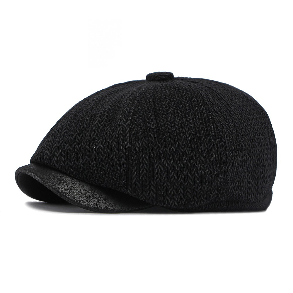 Astorga — casquette huit pans — Noir