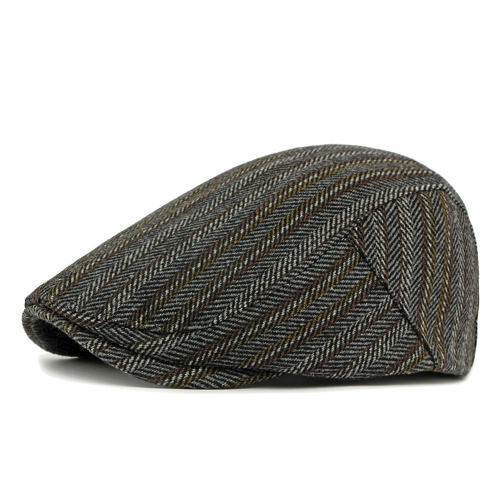 Sussex — béret à visière courte — Gris noir