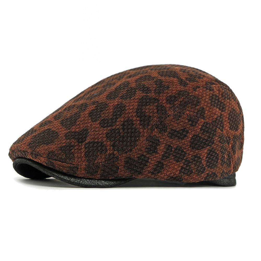 Víbora — béret motif python — Rouge café