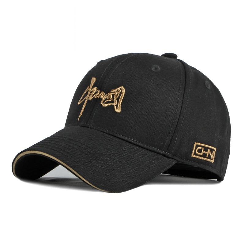 Jade — casquette brodée à visière courbée — Noir
