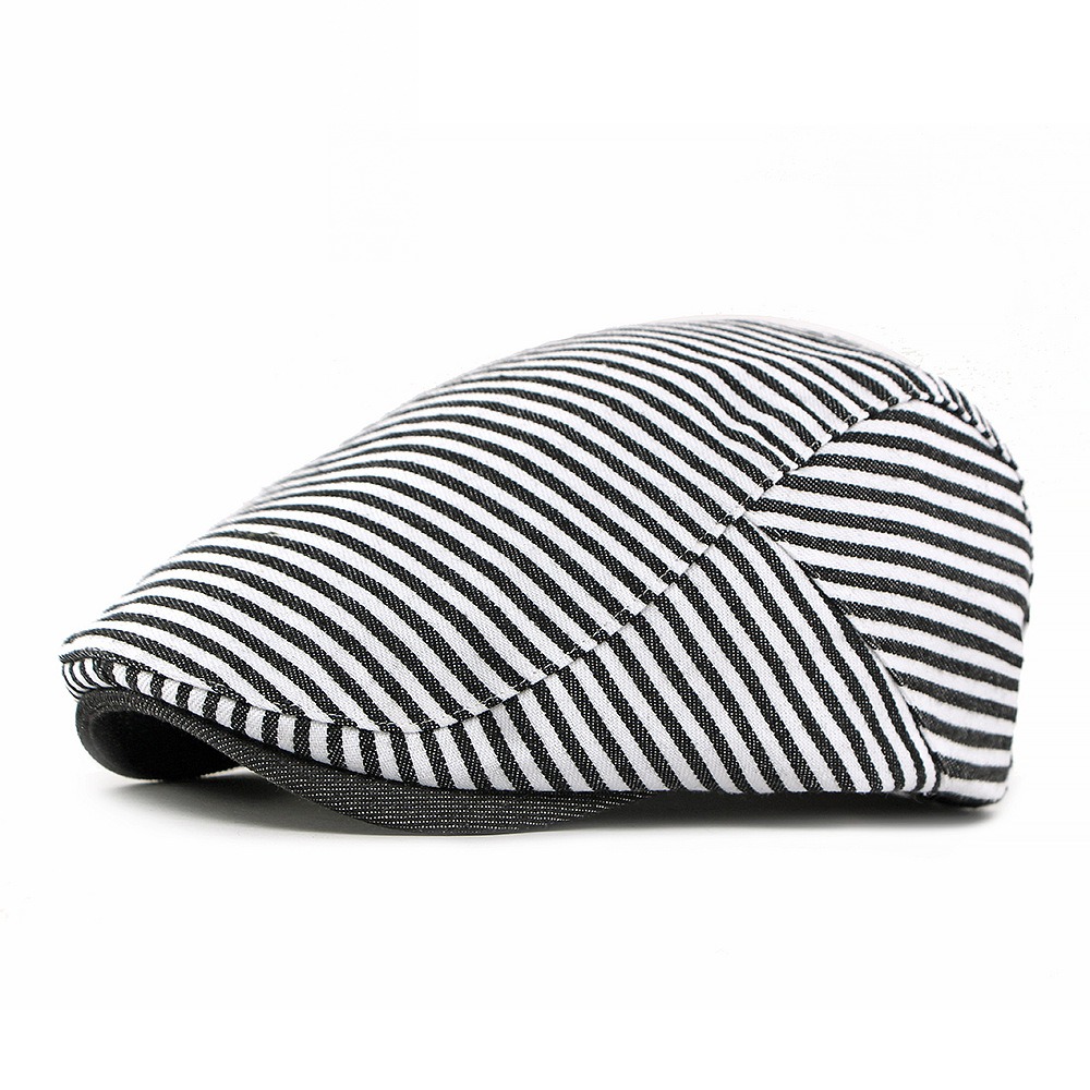 Montparnasse — béret à visière courte — Noir
