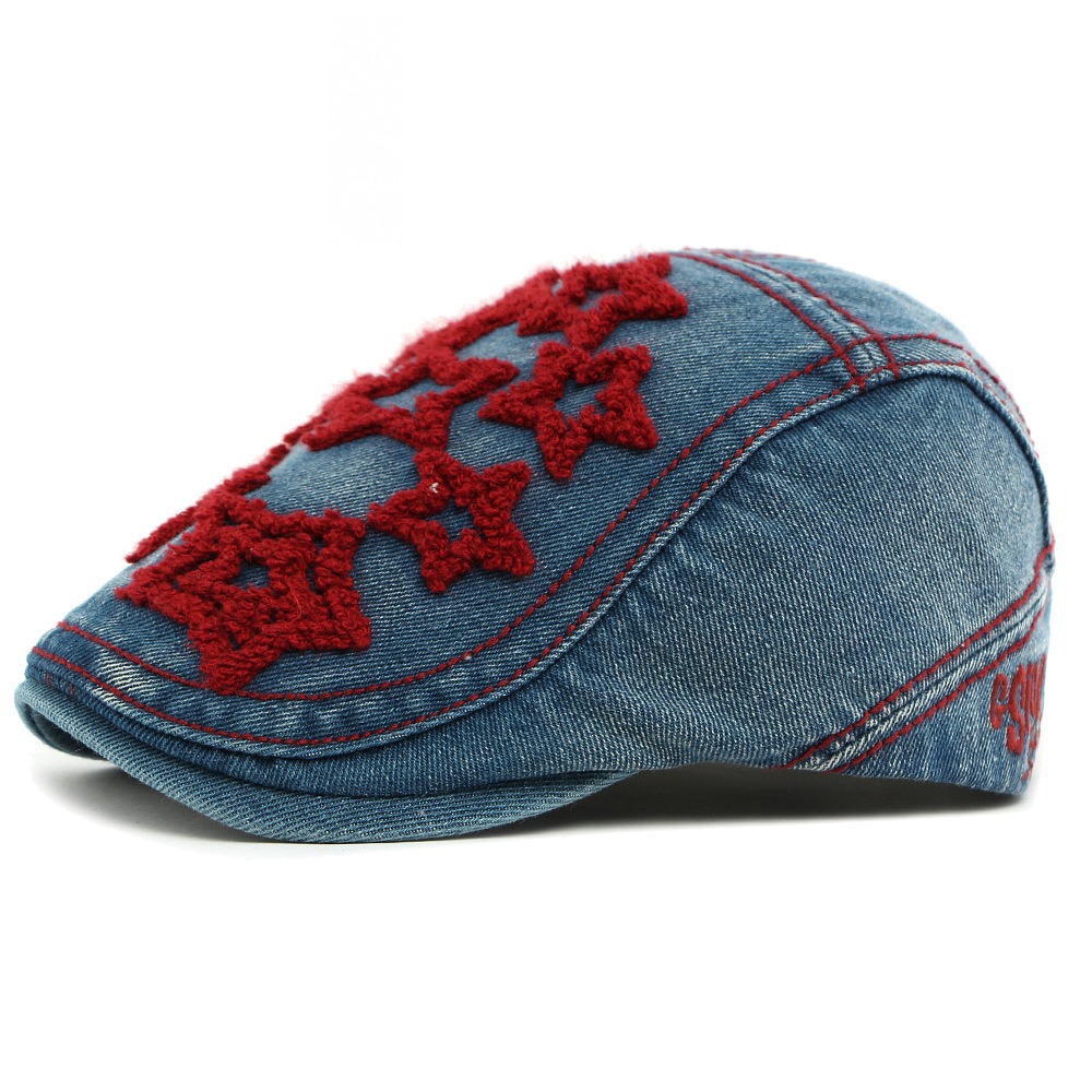 Lucero — béret à visière courte — Bordeaux