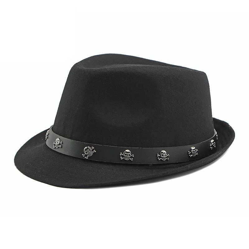 Sabina — chapeau jazz à bord court — Noir