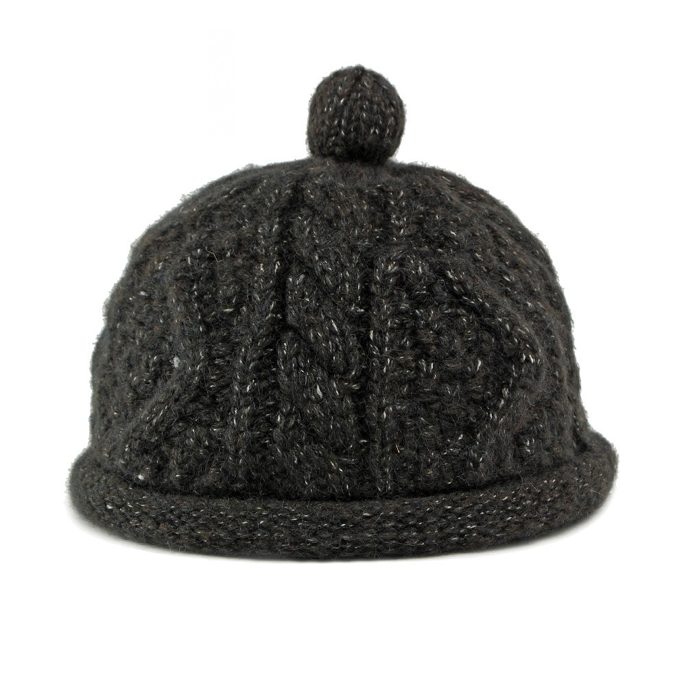 Fogata — bonnet femme en maille — Noir