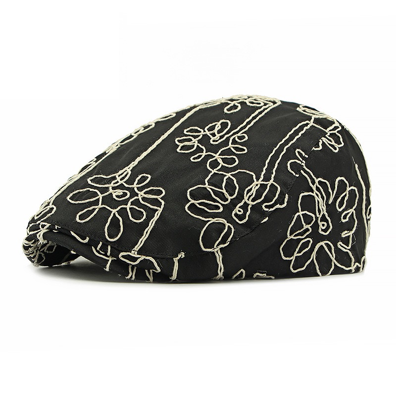 Dalia — béret à visière courte — Noir
