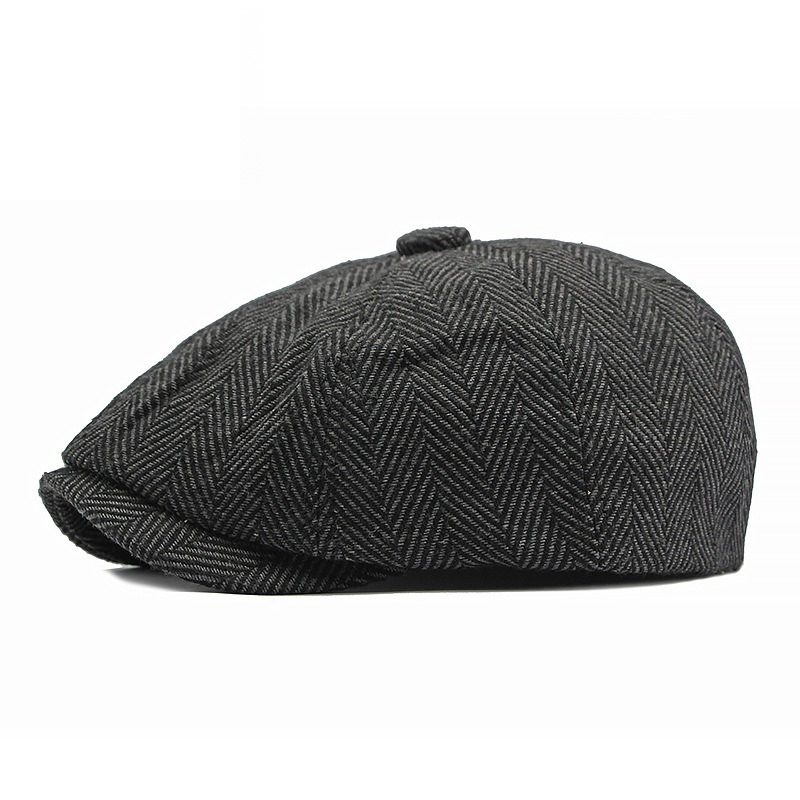 Montmartre — casquette huit pans réglable — Noir