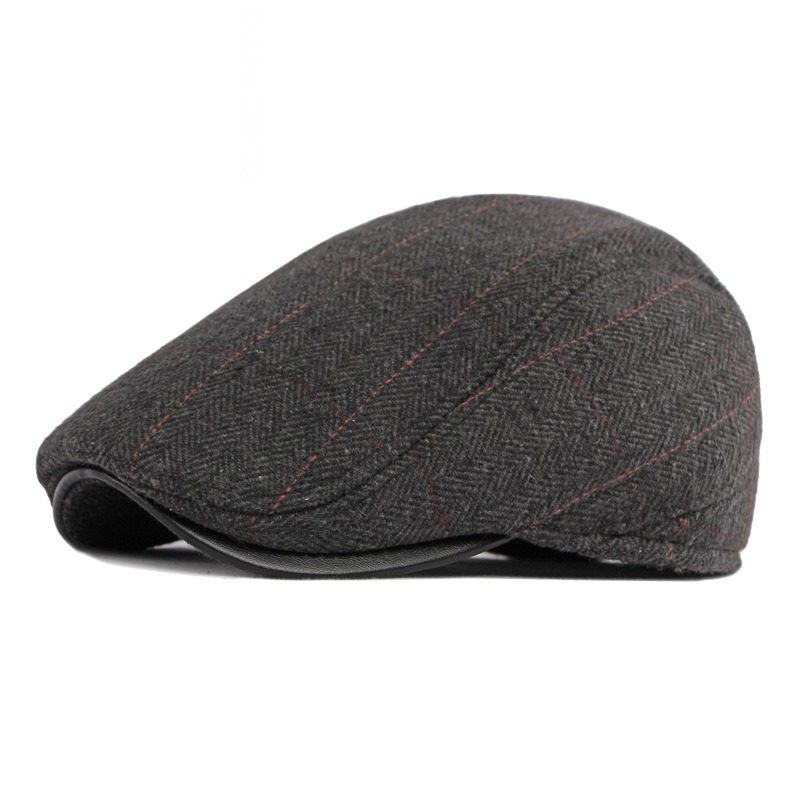 Ventisca — béret à visière courte hiver — Noir