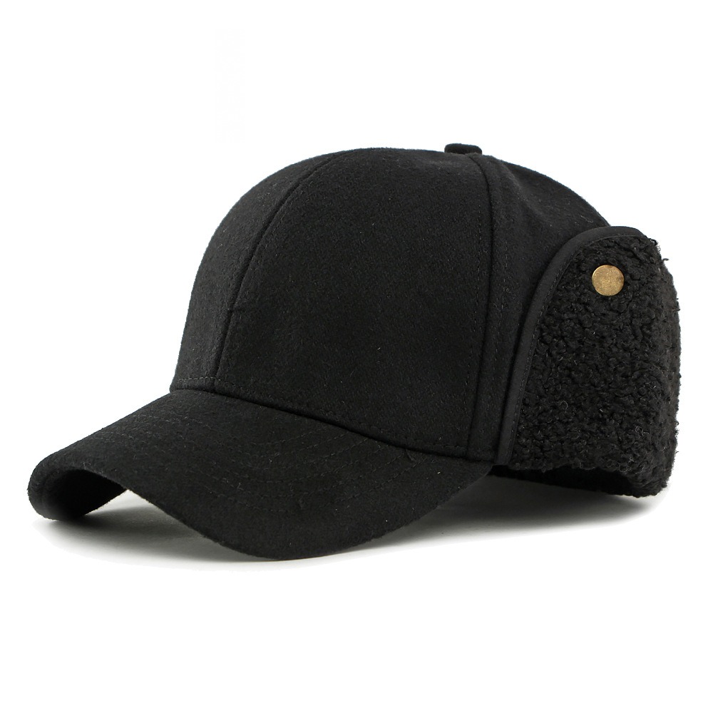 Kerguelen — casquette d'hiver à oreillettes — Noir