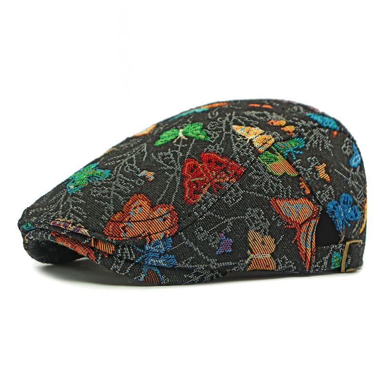 Mariposa — béret femme réglable — Noir