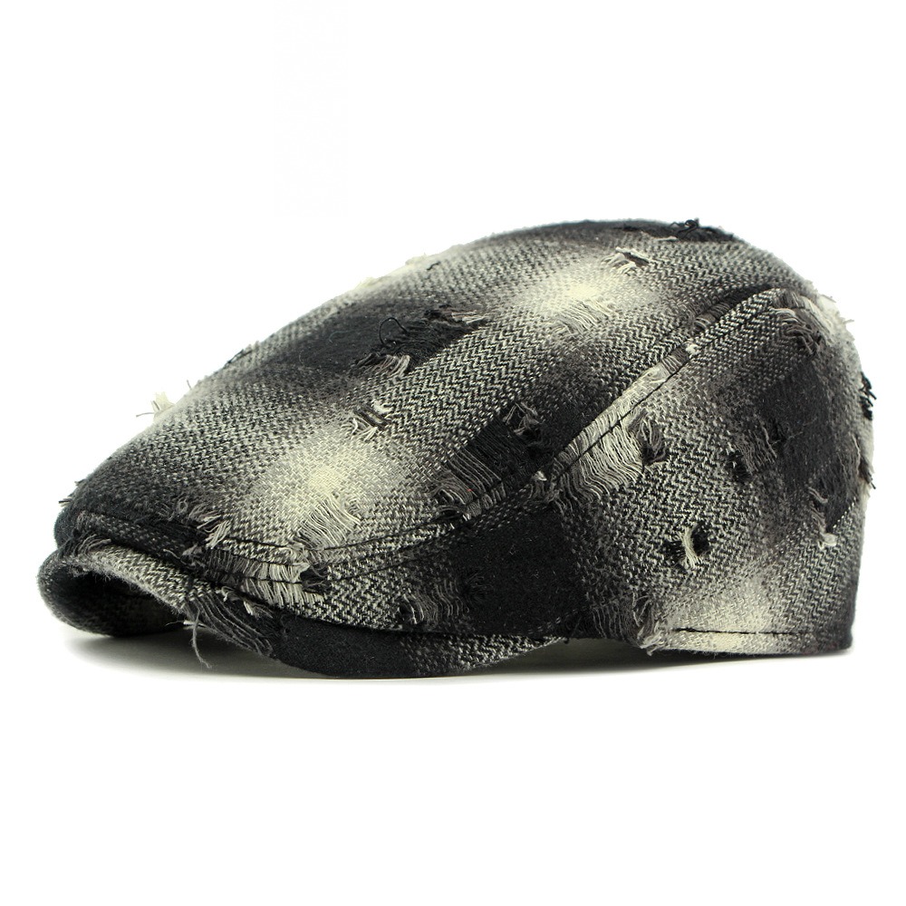 Brétigny — béret à visière courte — Noir