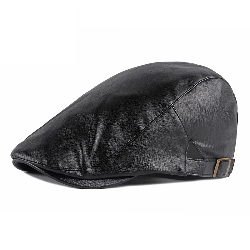 Caire — béret à courte visière — Noir