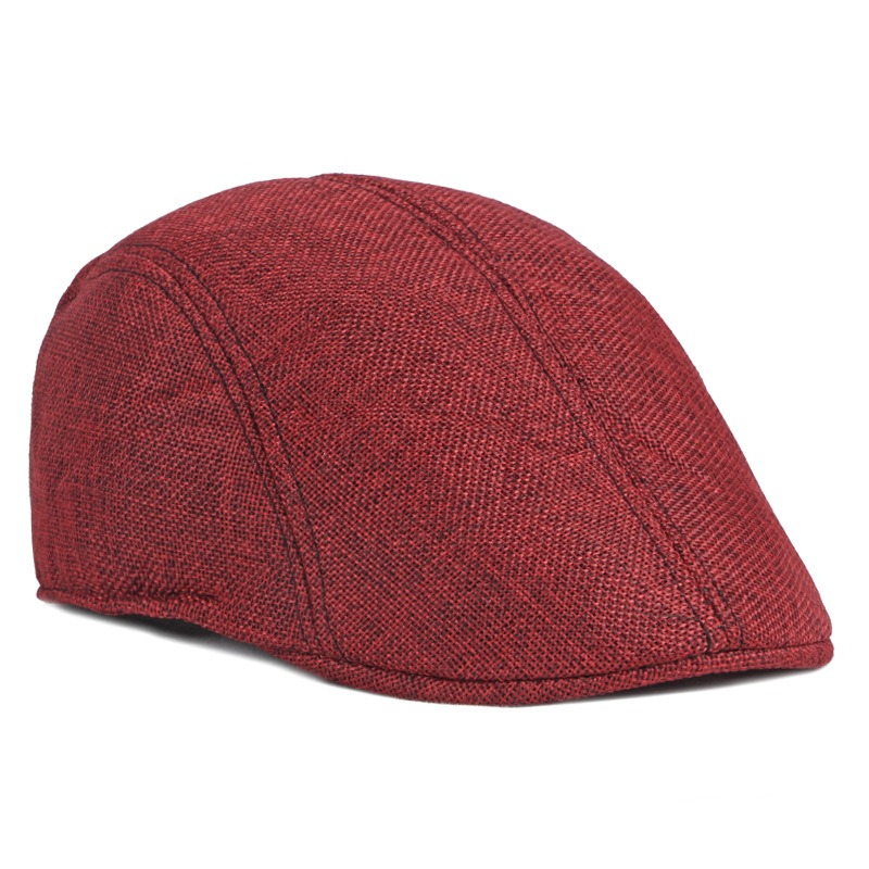 Coria — béret d’été à visière courte — Rouge