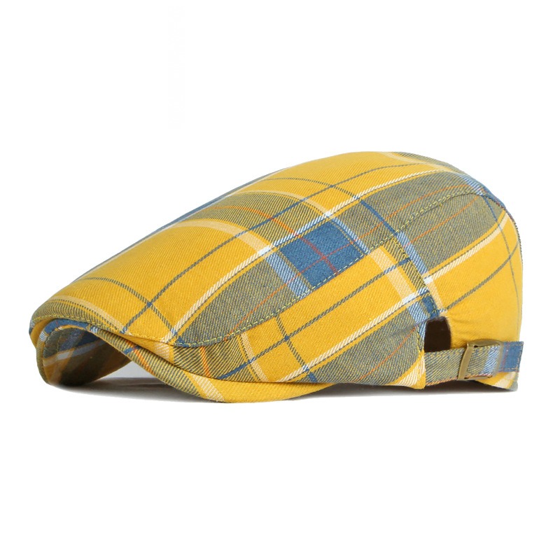 Jerez — béret à visière courte réglable — Jaune