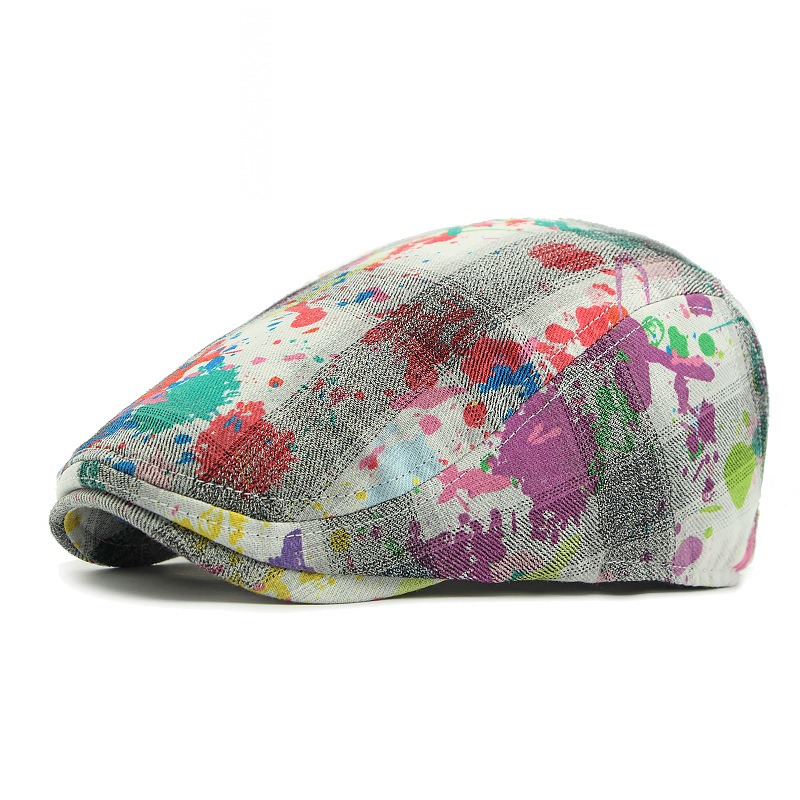 Garabato — béret à visière courte — Violet