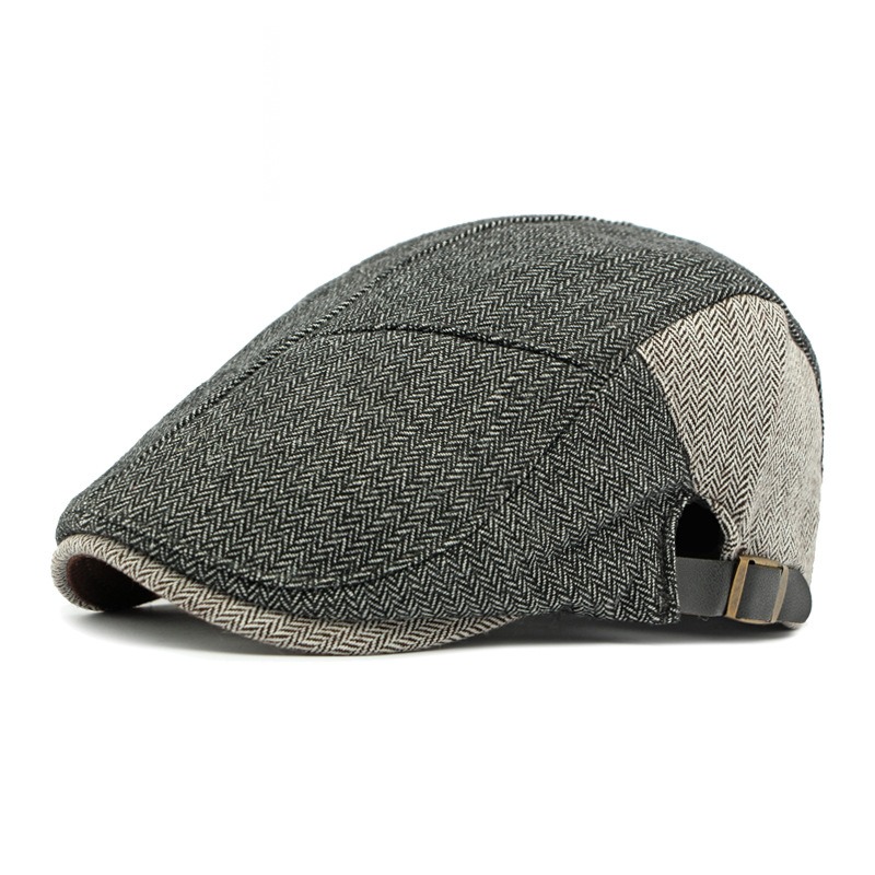Fleury — béret à visière courte — Noir