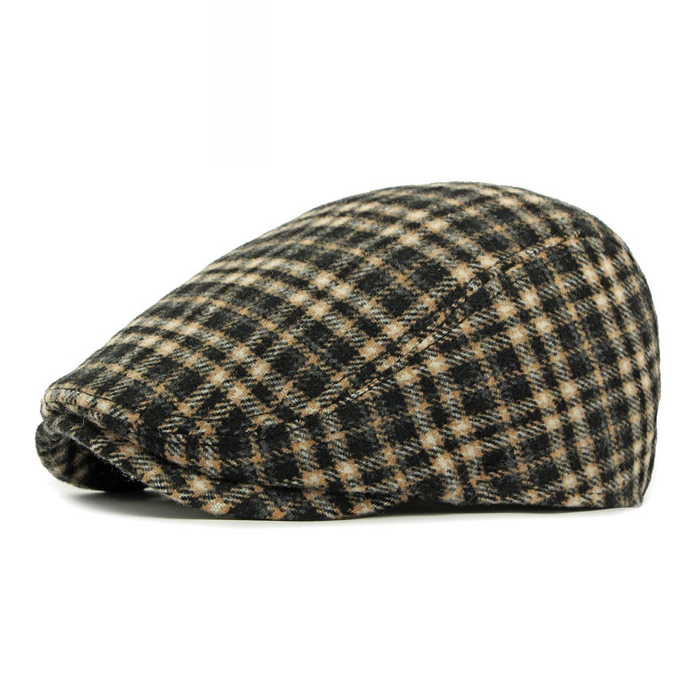 Atelier — casquette à petits carreaux — Carreaux noirs