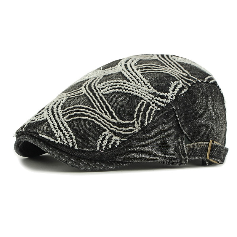 Andorra — béret à visière courte — Noir