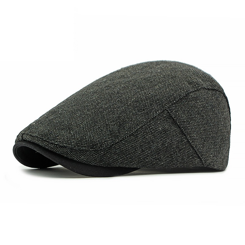 Garonne — béret à visière courte — Gris anthracite